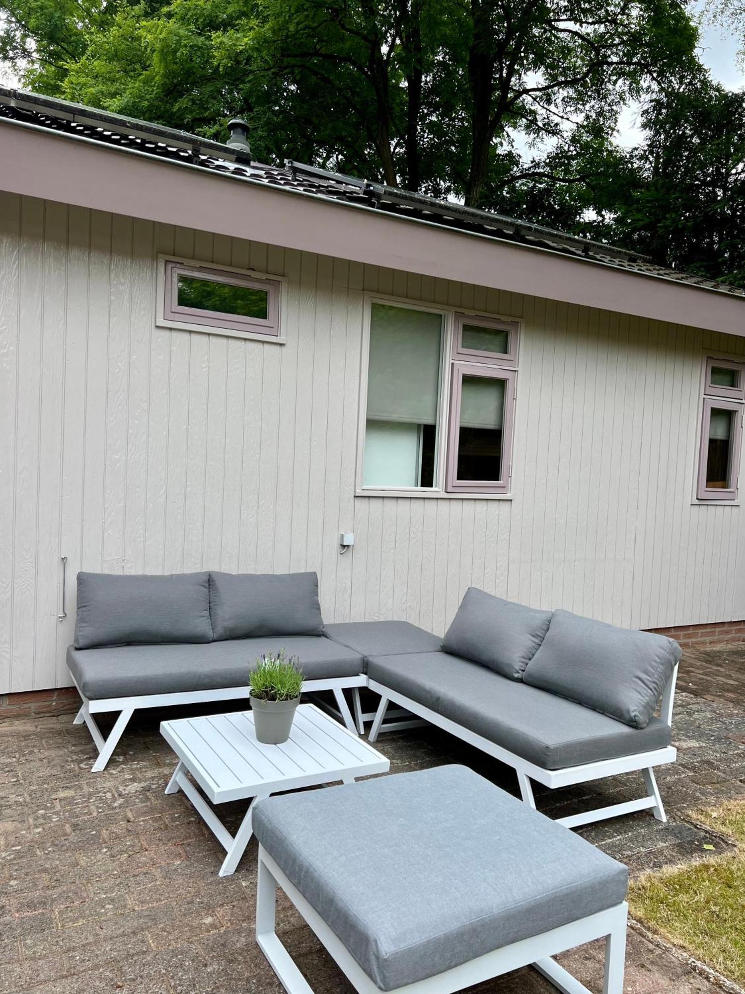 Luxe Boshuisje Met Prive Wellness & Jacuzzi Op De Veluwe Ermelo Bagian luar foto